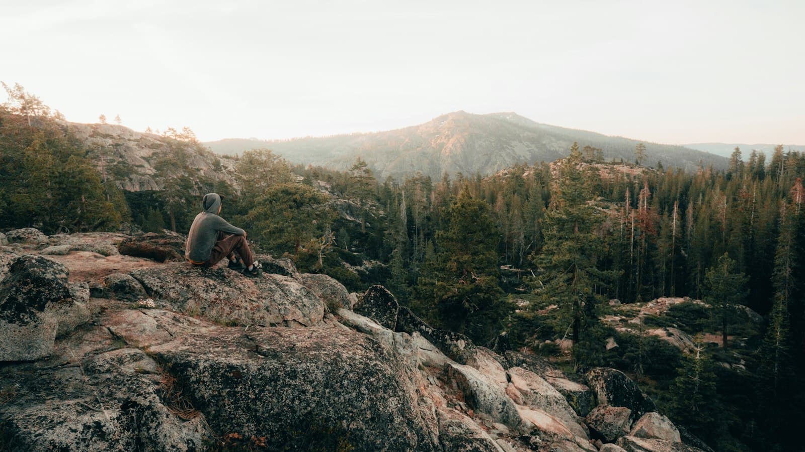 Una mujer practicando yoga al aire libre en un entorno tranquilo con vista a montañas o bosque